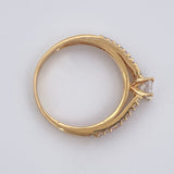 Anillo Solitario Puente 2.95gr / T7 1/4 / Oro 18K &