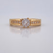 Anillo Solitario Churumbela 3.5gr / T6 / Oro 18K &