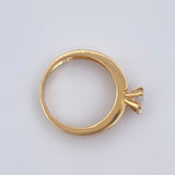 Anillo Solitario Churumbela 3.5gr / T6 / Oro 18K &
