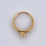 Anillo Solitario Churumbela 3.5gr / T6 / Oro 18K &