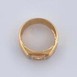 Anillo Cuadrado 7.35gr / T9 1/4 / Oro 18K &