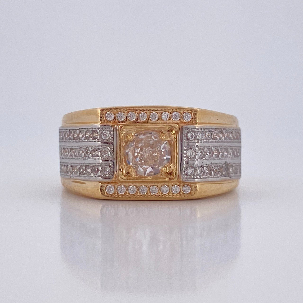 Anillo Cuadrado 7.35gr / T9 1/4 / Oro 18K &