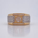 Anillo Cuadrado 7.35gr / T9 1/4 / Oro 18K &