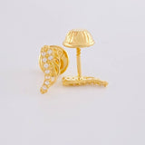 Topos Alas 0.6 g / 8 mm Oro Amarillo 18K