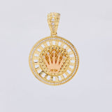 Dije Corona Exclusive 9.4 g / 3.9 cm Dos Oros Amarillo Rosa 18K