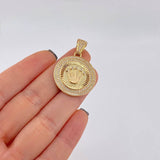 Dije Corona Centinela 6.95 g / 3.5 cm Tres Oros 18K