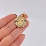 Dije Corona Brillo Único 3.95 g / 3 cm Oro Amarillo 18K