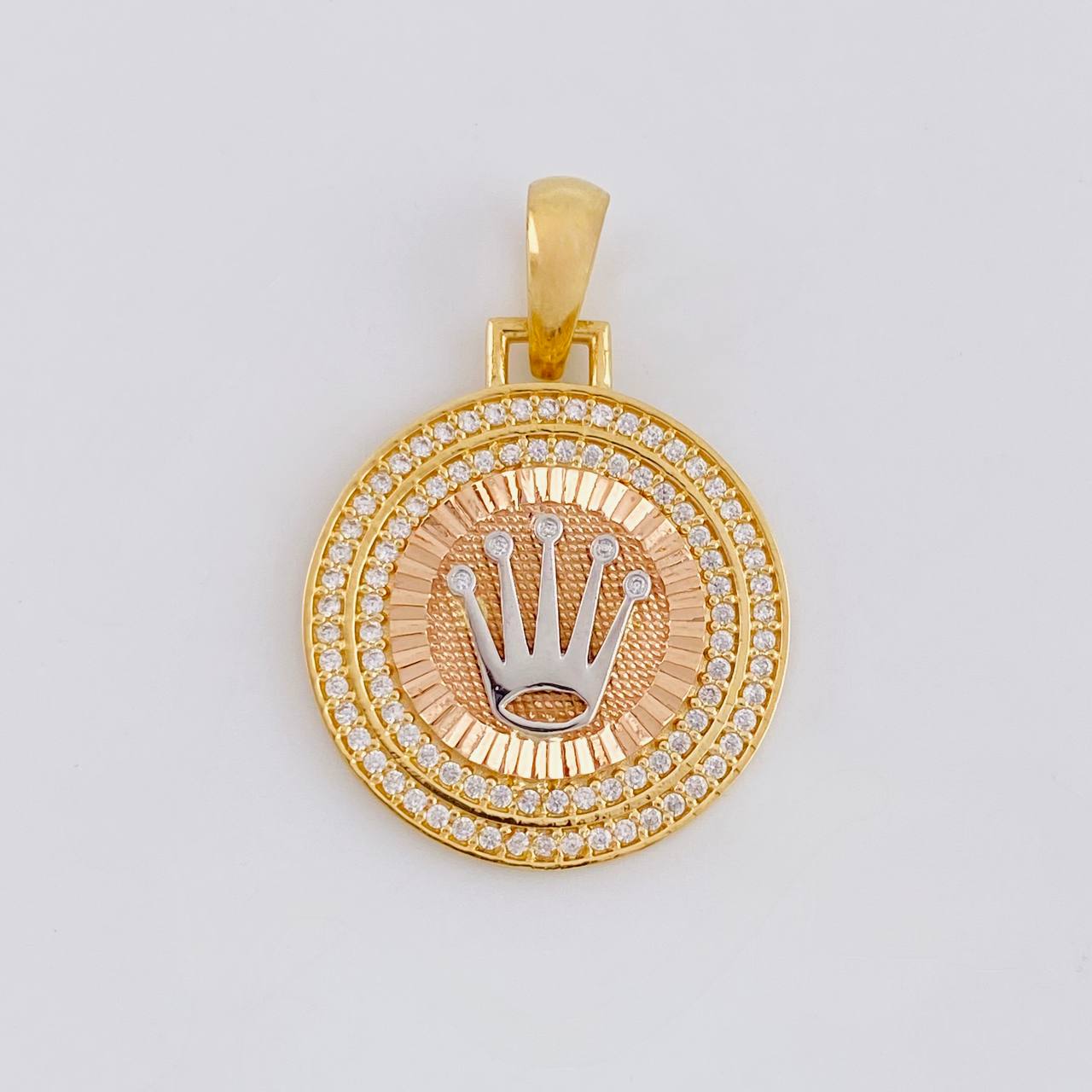 Dije Corona De Lujo 4.5 g / 3 cm Tres Oros 18K