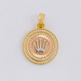 Dije Corona De Lujo 4.5 g / 3 cm Tres Oros 18K