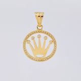 Dije Corona Trono Dorado 4.2 g / 3 cm Oro Amarillo 18K