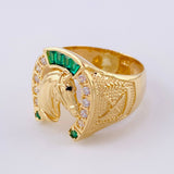 Anillo Herradura Caballo 7.35 g / T9 3/4 Oro Amarillo 18K