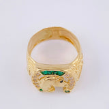 Anillo Herradura Caballo 7.35 g / T9 3/4 Oro Amarillo 18K