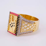 Anillo Poker Filigrana 7.2 g / T10 1/4 Oro Amarillo 18K