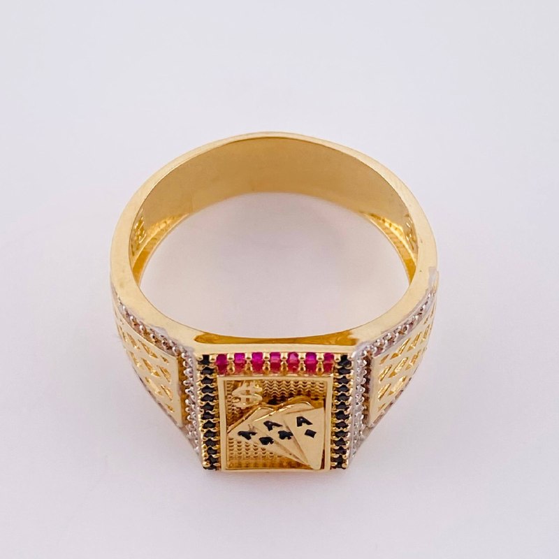 Anillo Poker Filigrana 7.2 g / T10 1/4 Oro Amarillo 18K