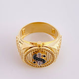 Anillo Correa Signo Dolar 10.85 g / T10 1/2 Oro Amarillo 18K