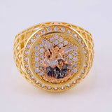 Anillo Mallado San Miguel 8.1 g / T9 3/4 Tres Oros 18K
