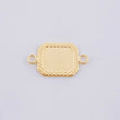 Herraje Placa Marco Bordeado 0.5 g / 2 cm Oro Amarillo 18K