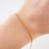 Pulso Cubano 1.15 g / 20 cm / 2 mm Oro Amarillo 18K