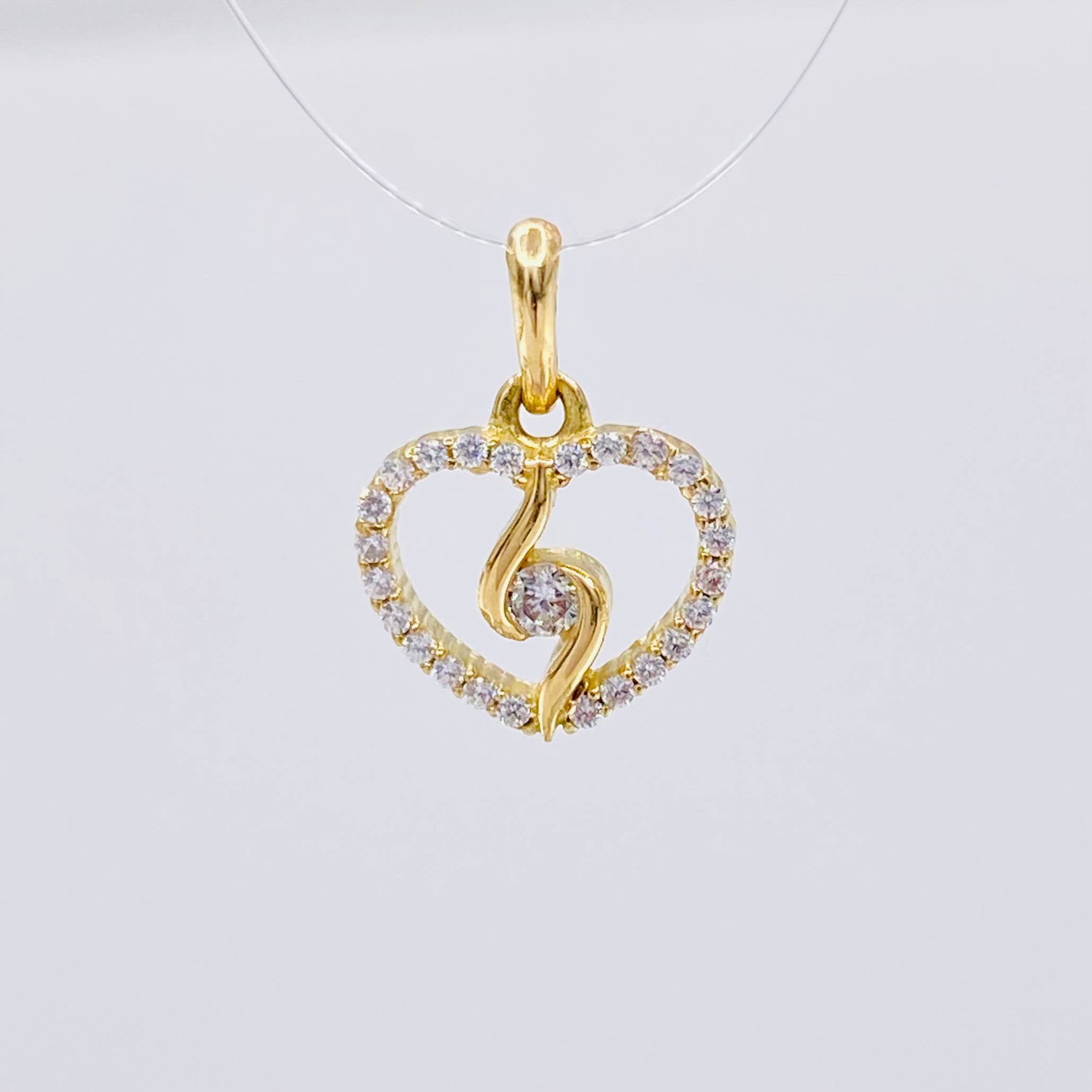 Dije Silueta Espiral 0.95g / 1.2cm Oro Amarillo 18K