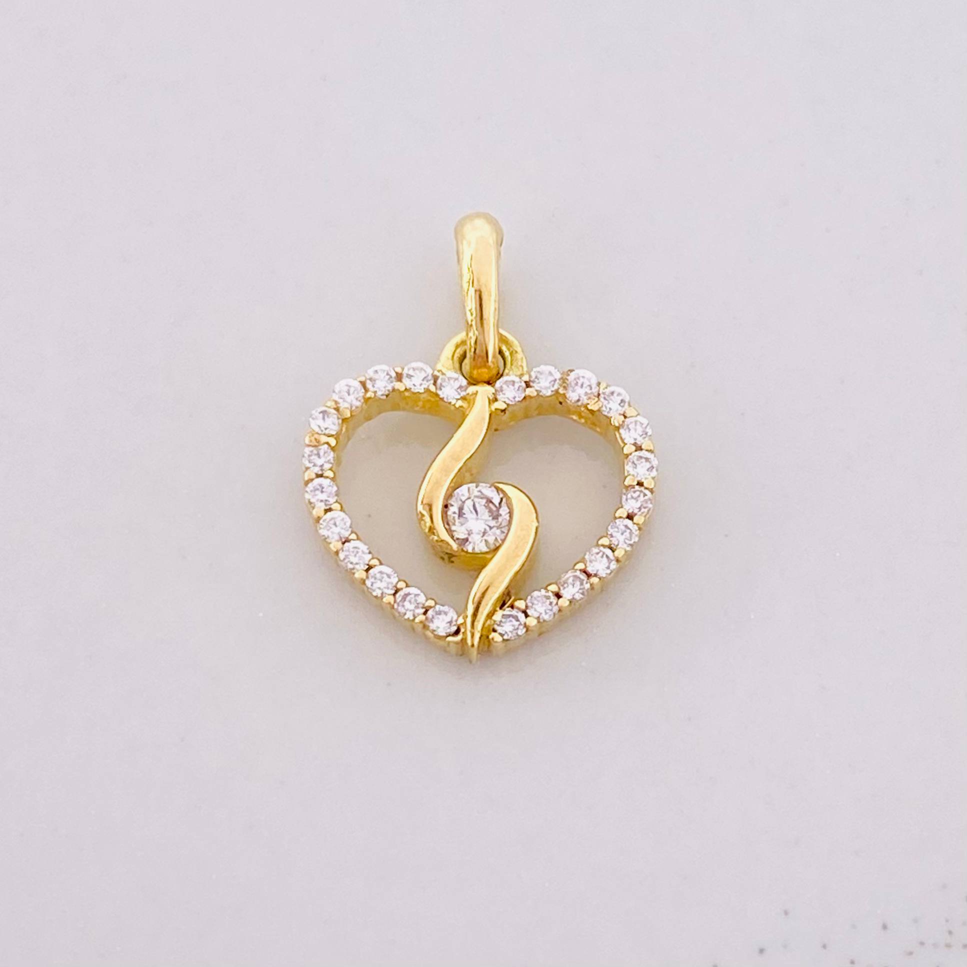 Dije Silueta Espiral 0.95g / 1.2cm Oro Amarillo 18K