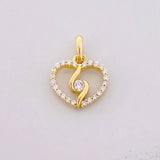 Dije Silueta Espiral 0.9g / 1.3cm Oro Amarillo 18K