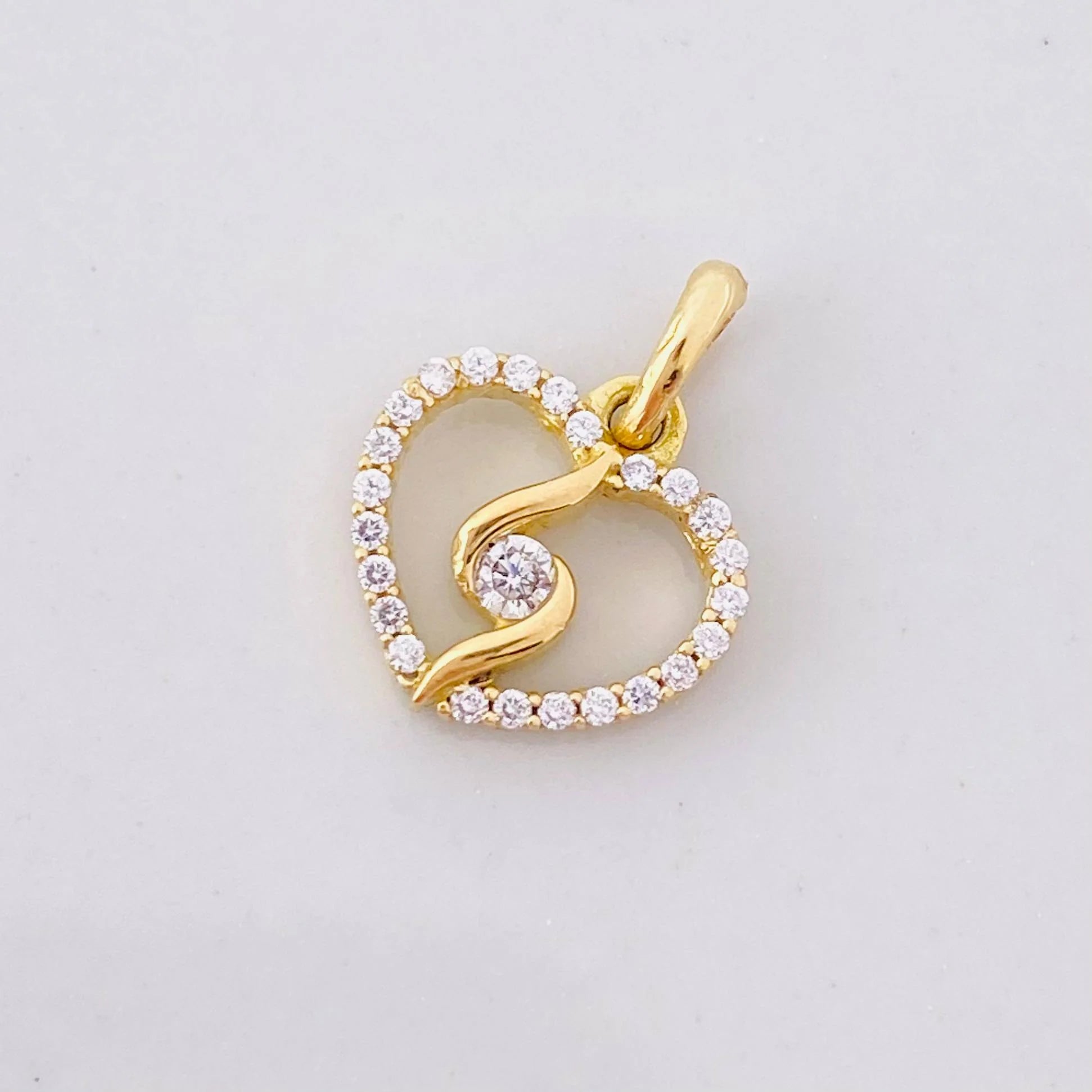 Dije Silueta Espiral 0.9g / 1.3cm Oro Amarillo 18K
