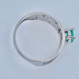 Anillo Encaje Verde 2.75gr / T8 1/4 / Plata  %