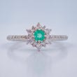 Anillo Flor de Luz 1.65gr / T7 / Ley 950 +