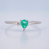 Anillo Gota  0.6gr / T7 1/2 / Plata Ley 950 %