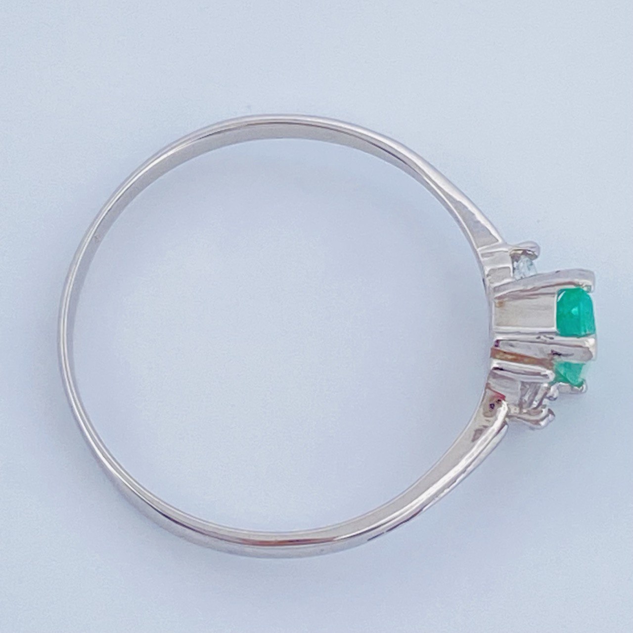 Anillo Rectangulo 1.1gr / T6 3/4 / Plata Ley 950 %