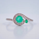 Anillo Gota de Luz 1.45gr / T8 3/4 / Plata Ley 950 %