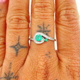 Anillo Gota de Luz 1.45gr / T8 3/4 / Plata Ley 950 %