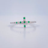 Anillo Cruz 1.1gr / T6 1/4 / Plata Ley 950 +
