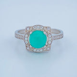 Anillo Oasis de Plata 2.05gr / T7 1/2  Ley 950%