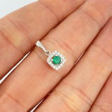 Dije Aurora Real 0.8gr / 1.5cm /  Plata Ley 950 +
