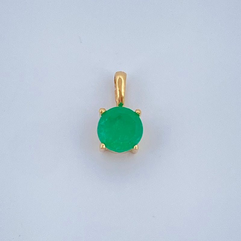 Dije Joya Redondo 0.35gr / 1cm / Oro Amarillo 18K %