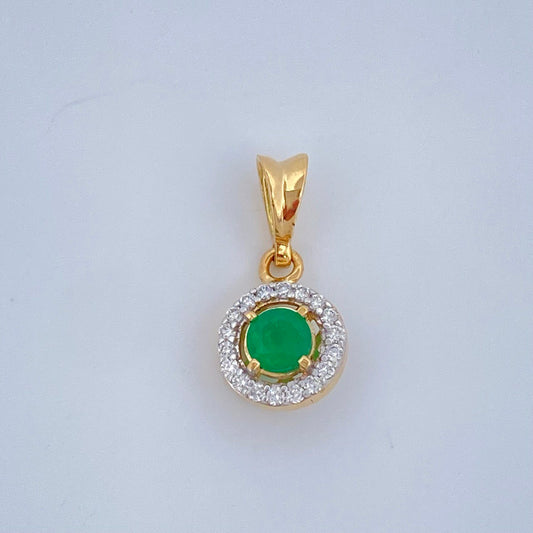 Dije Joya Saphira 0.75gr / 1.5cm / Oro Amarillo 18K +