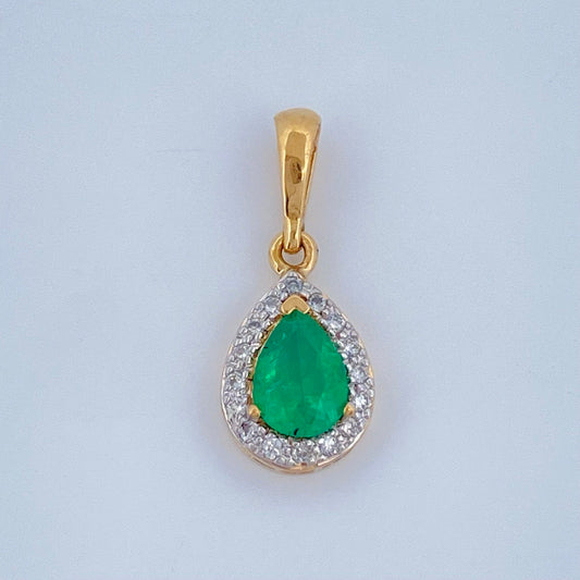 Dije Joya Lagrima 1gr / 1.8cm / Oro Amarillo 18K +