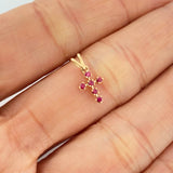 Dije Cruz 0.35gr / 1.4cm / Oro Amarillo 18K +