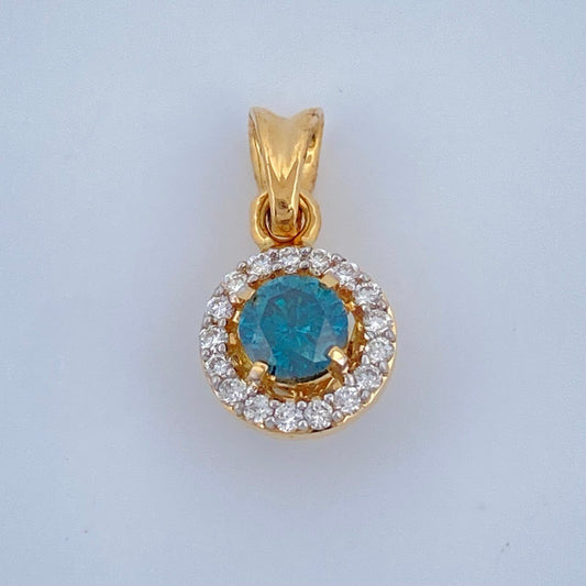 Dije Joya Saphira 0.8gr / 1.4cm / Oro Amarillo 18K +
