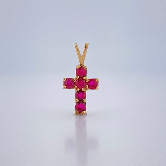 Dije Joya Cruz 0.5gr / 1.5cm / Oro Amarillo 18K +