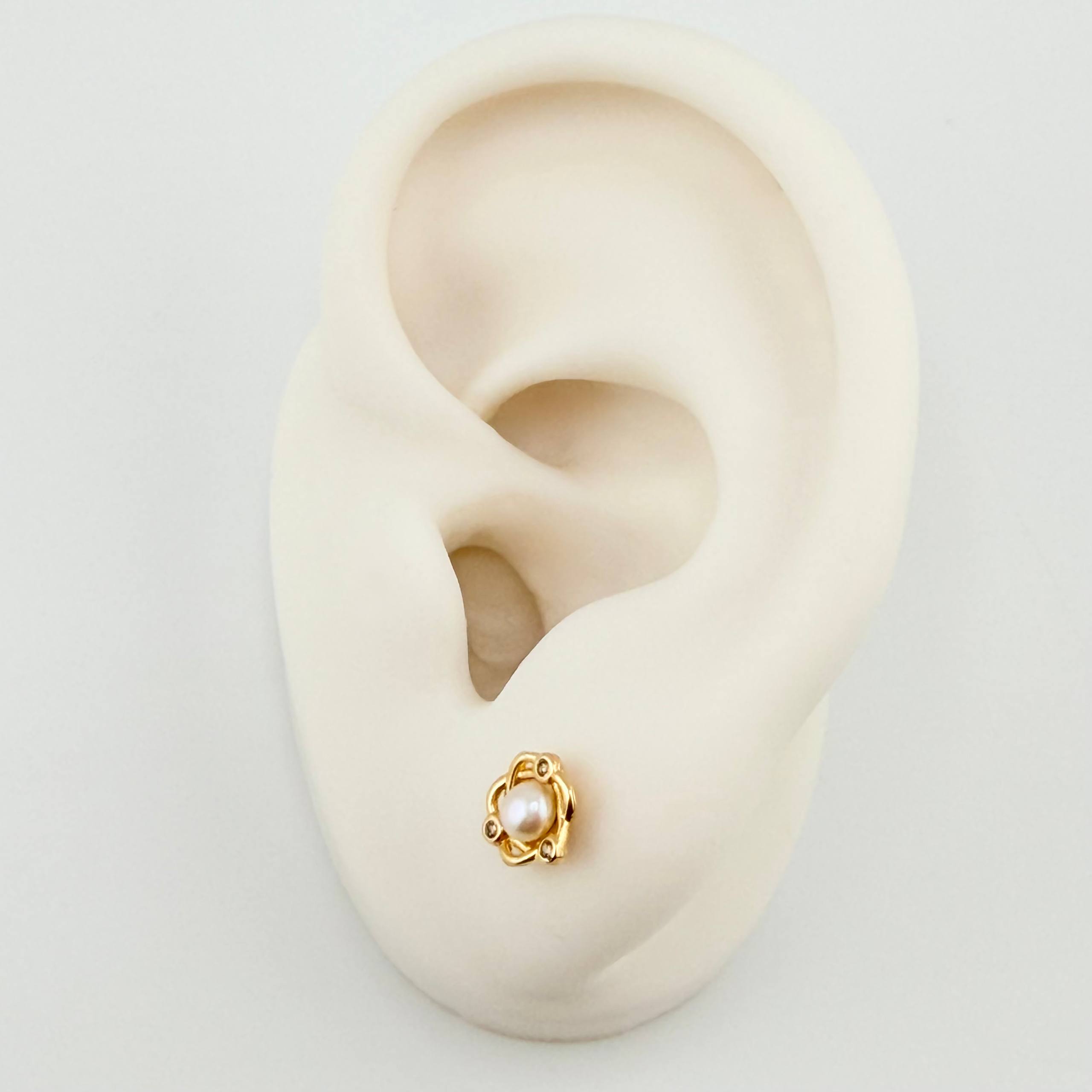 Topos Saturno 0.95gr / 7mm Oro Amarillo 18K