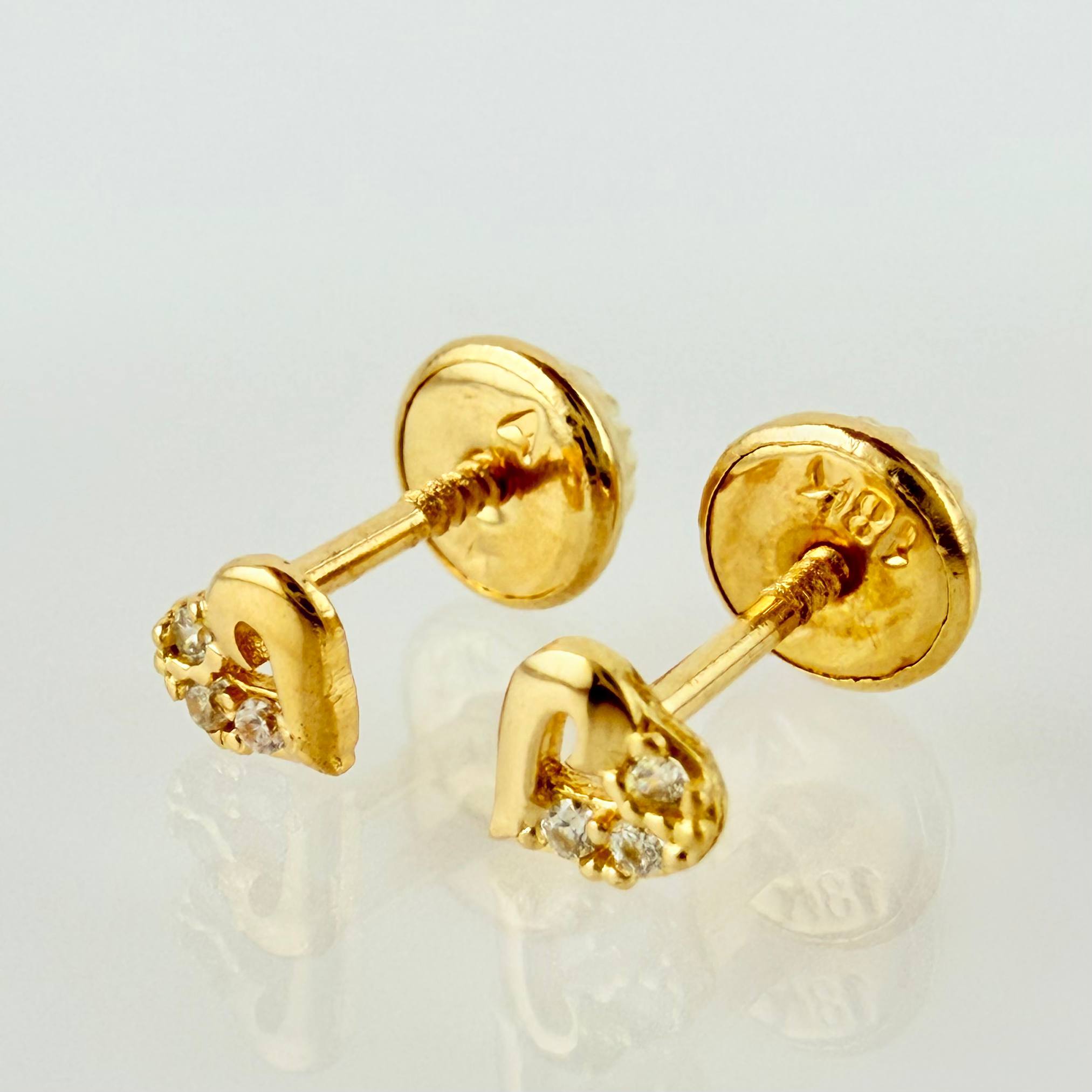 Topos Corazón 0.55gr / 4mm Oro Amarillo 18K *