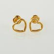 Topos Silueta Corazón 0.65gr / 8mm Oro Amarillo 18K *