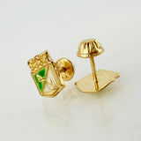 Topos Atletico Nacional 0.9gr / 9mm Oro Amarillo 18K *