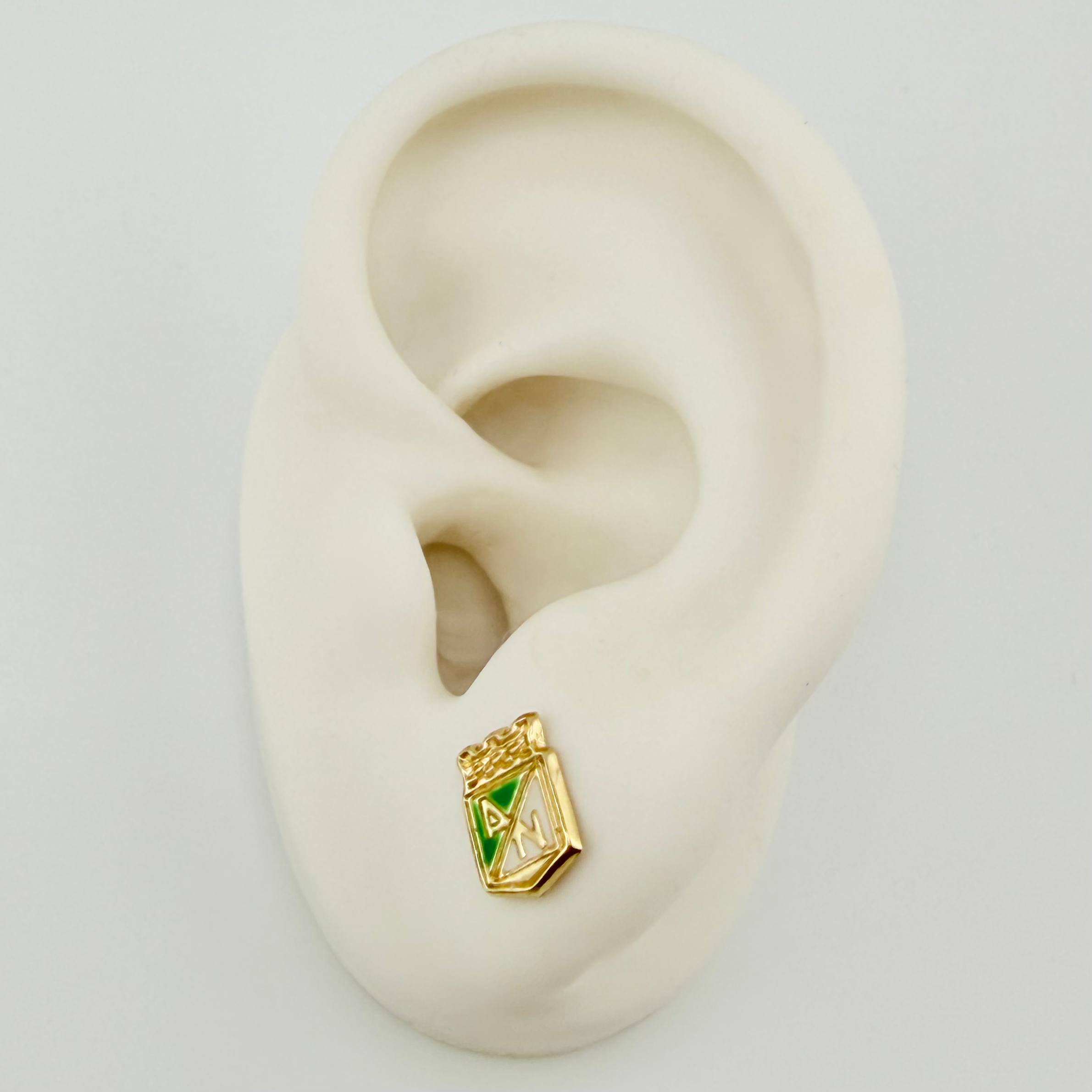 Topos Atletico Nacional 0.9gr / 9mm Oro Amarillo 18K