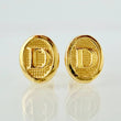Topos Letra D 0.75gr / 9mm Oro Amarillo 18K