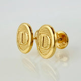 Topos Letra D 0.75gr / 9mm Oro Amarillo 18K