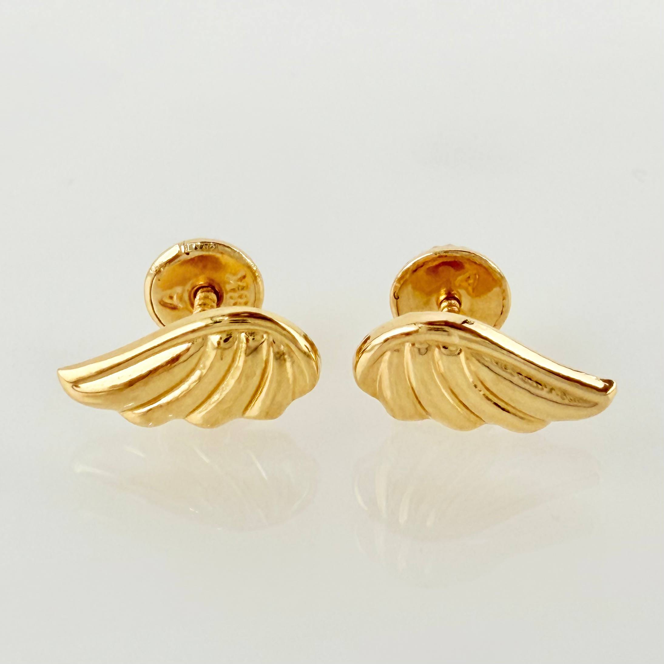 Topos Alas 0.8gr / 10mm Oro Amarillo 18K