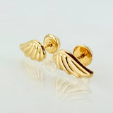 Topos Alas 0.8gr / 10mm Oro Amarillo 18K